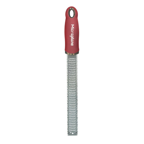 Microplane Premium Zester/Grater Stainless Steel Pomegranate Red