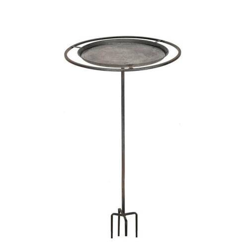 45cm Bird Feeder w/ Stake Zinc Black