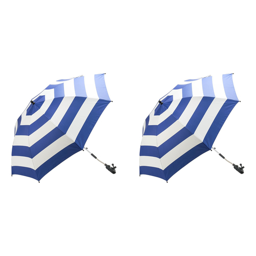 2PK Annabel Trends 105cm Beach Chair Umbrella - Navy Stripe