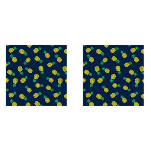 2PK Annabel Trends Beach Throw Blanket 2x2m Square - Pineapple