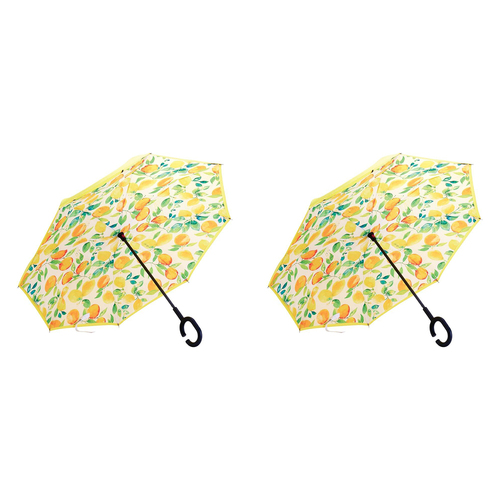 2PK Annabel Trends Reverse Umbrella Inverted 81x10cm - Amalfi Citrus