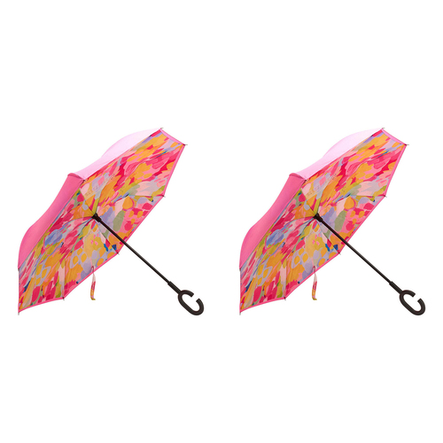 2PK Annabel Trends Reverse Umbrella Inverted 81x10cm - Good Vibes Mm