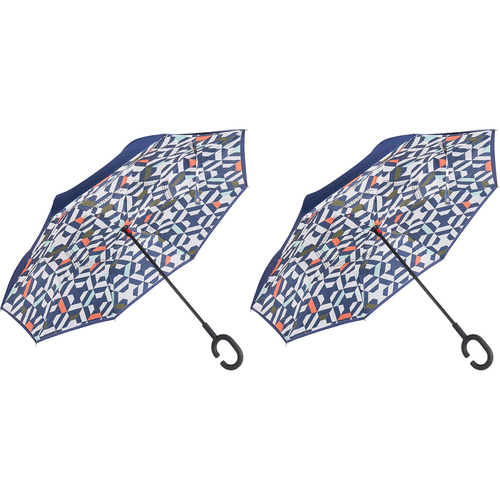 2PK Annabel Trends Reverse Umbrella Inverted 81x10cm - Geo