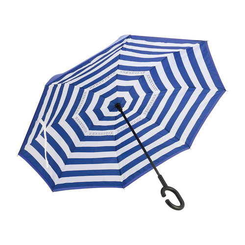 Annabel Trends Reverse Umbrella Inverted 81x10cm - Navy Stripe