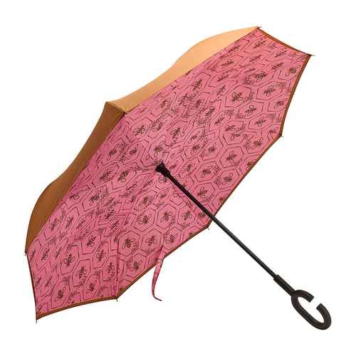 Annabel Trends Reverse Umbrella Inverted 81x10cm - Pink Bee