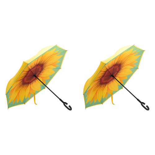 2PK Annabel Trends Reverse Umbrella Inverted 81x10cm - Sunflower Large