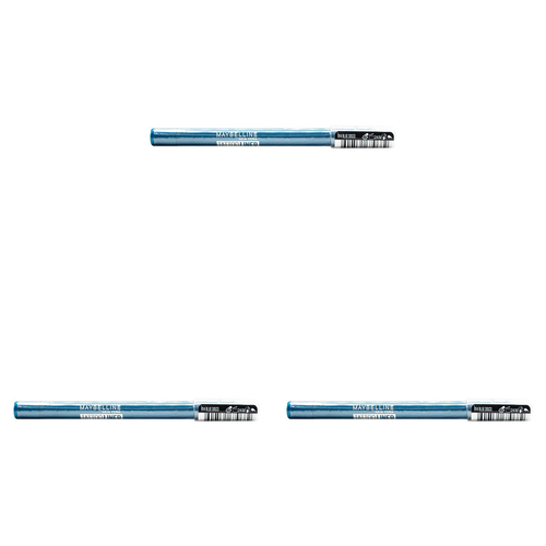 3PK Maybelline 1.3g Tattoo Liner Pencil - Blue Disco 814