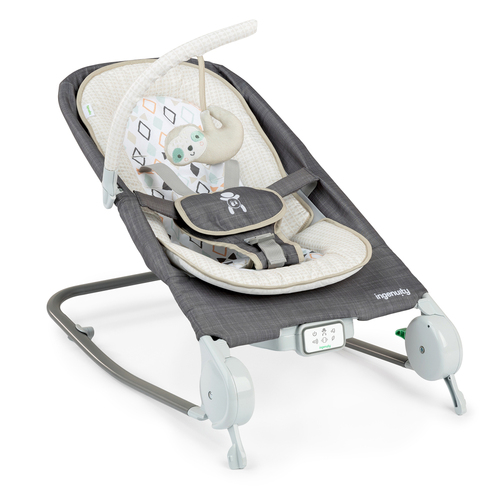 Ingenuity Happy Belly Rock-To-Bounce Massage Seat Parker 0m+ - Grey