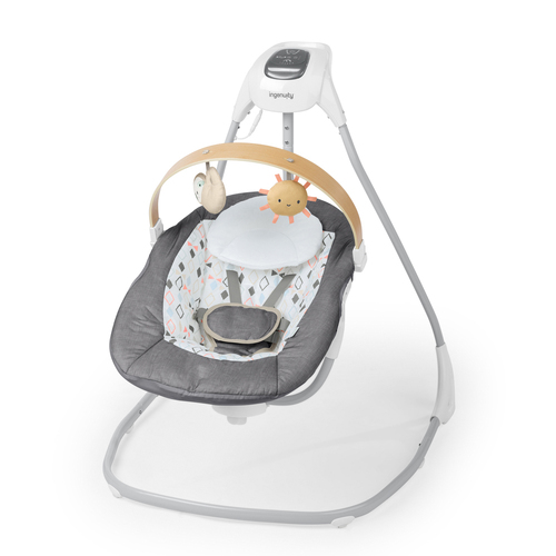 Ingenuity Simplecomfort Compact Soothing Baby Swing Parker - Grey 0m+