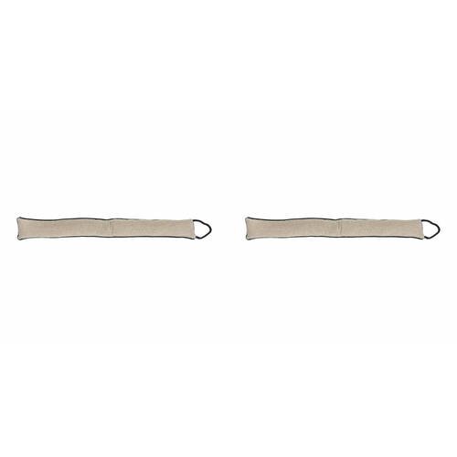 2PK Annabel Trends Herringbone Draught Stopper 12x93cm - Oatmeal