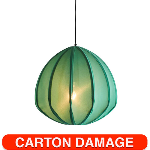 Zaffero 27cm Urchin Cotton Lantern Pendant Light - Jade