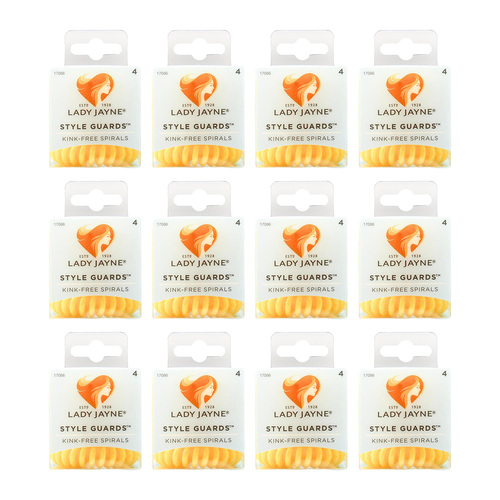 48pc Lady Jayne Style Guards Kink Free Spirals Women's Hair Ponytail - Yellow