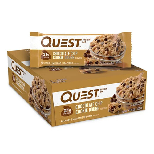 12pc Quest 60g Protein Bar - Choc Chip Cookie Dough