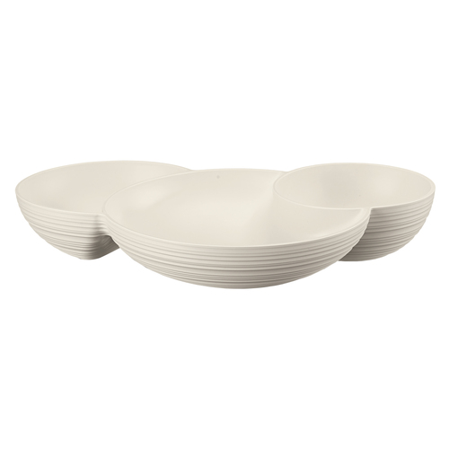 Guzzini Earth Tierra 29.5cm Hors D'oeuvres Dish - White