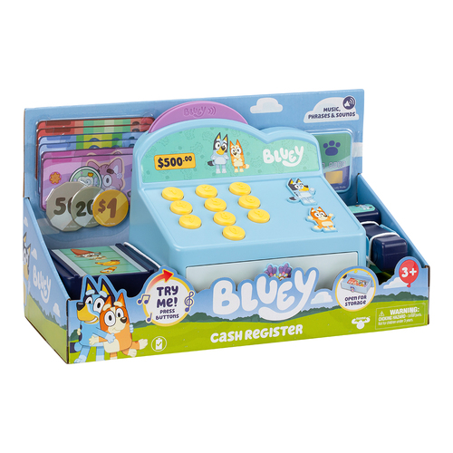 Bluey S11 Role-Play Cash Register Kids Playset 3y+