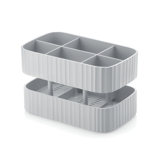 Guzzini Eco-Kitchen Drain & Safe Cutlery Drainer - Grey