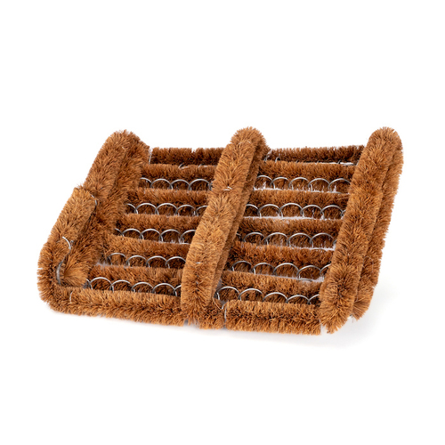 Boot Scraper Cleaner 35x30cm Mat Dirt Cleaner - Brown