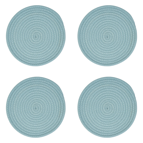 4PK Annabel Trends Rope Trivet Round 20cm Large - Sage