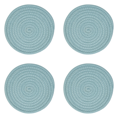 4PK Annabel Trends Rope Trivet Round 18.5cm Small - Sage