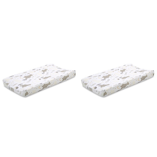 2PK The Peanutshell Baby Polyester Changing Pad Cover Under The Stars 81cm