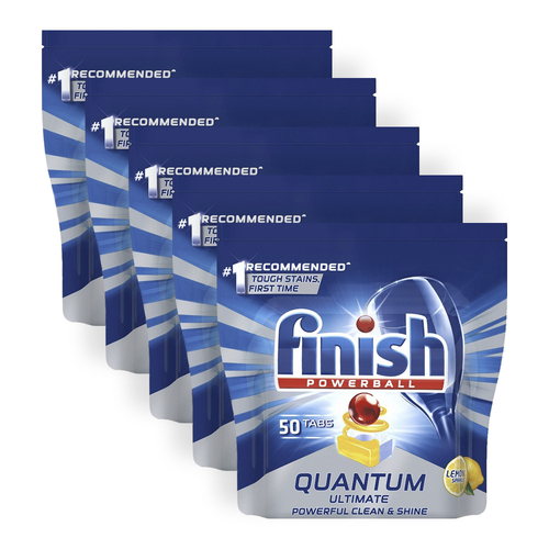 250pc Finish Powerball Quantum Ultimate Dishwashing Tablet - Lemon Sparkle