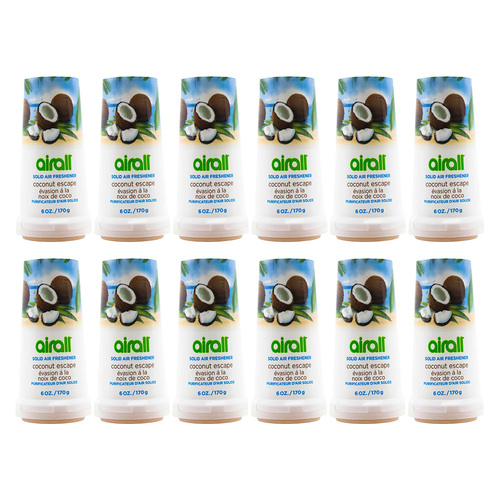 12PK Airall Solid Home/Room Air Freshener 170G - Coconut Escape