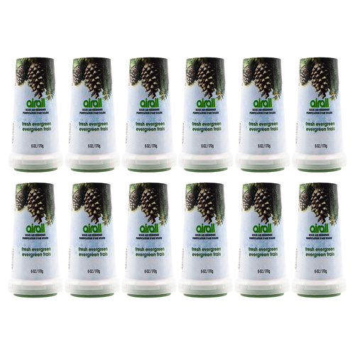 12PK Airall Solid Home/Room Air Freshener 170G - Fresh Evergreen