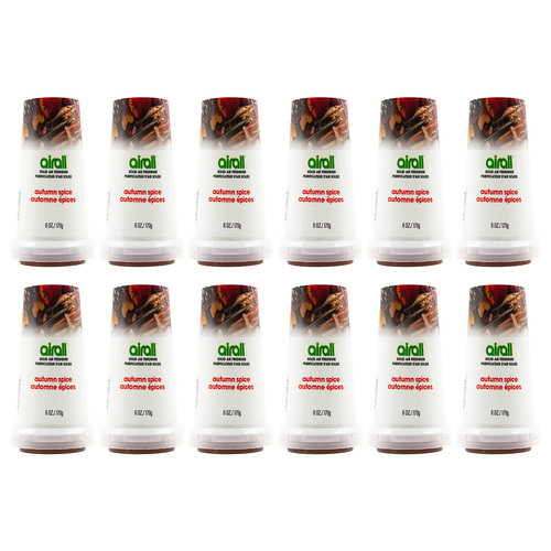 12PK Airall Solid Home/Room Air Freshener 170G - Autumn Spice Scent