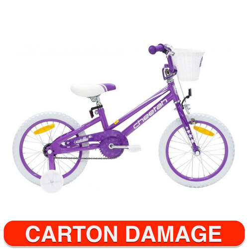 Cheetah Estella Girls 16 Inch Bike Gloss Pearl Lavender/Purple/White 3-6y