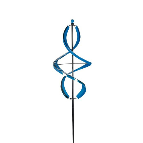 Helix Wind Spinner 247cm Outdoor Metal Ornament Decor Blue