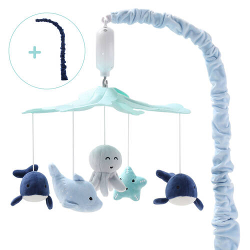 The Peanutshell Baby/Infant Musical Crib Mobile - Sealife 0y+