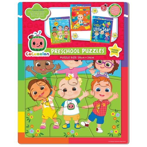 3pc Cocomelon Preschool 24x20cm Jigsaw Puzzles Kids 3y+