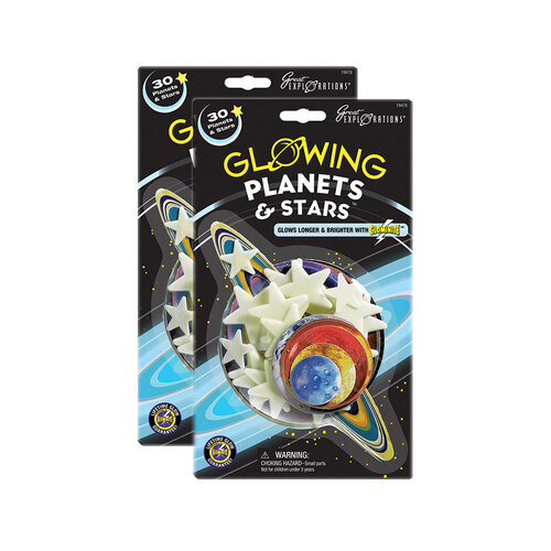 2PK Great Explorations Glowing Planets & Stars Galaxy Kids Toy 5+