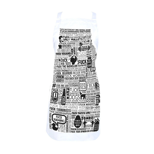 Annabel Trends Cotton Kitchen Apron 60x80cm - F Word