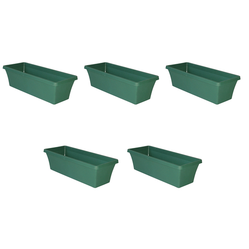 5PK Homeleisure Planterra Box Flower/Plant Planter 45cm Green Garden 