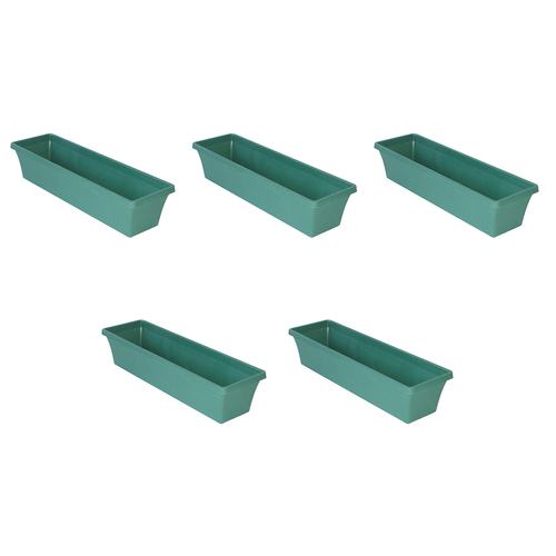 5PK Homeleisure Planterra Box Flower/Plant Planter 60cm Green Garden 