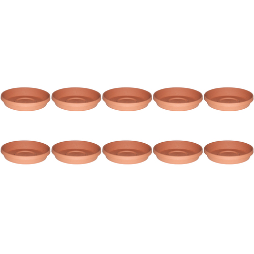 10PK Homeleisure Planterra Saucer 200mm Terracotta Garden 