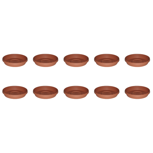 10PK Homeleisure Planterra Saucer 250mm Terracotta Garden 