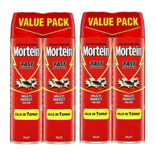 2x 2PK Mortein Fast Knockdown Multi Insect Surface Spray