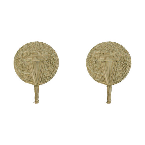 2PK Annabel Trends Water Grass Fan Large 39x30cm Home Decor