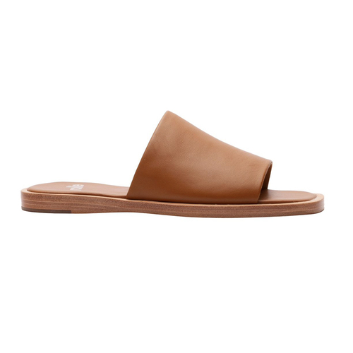 Rollie Women's Alpha Leather Slide Cognac US9/EU40