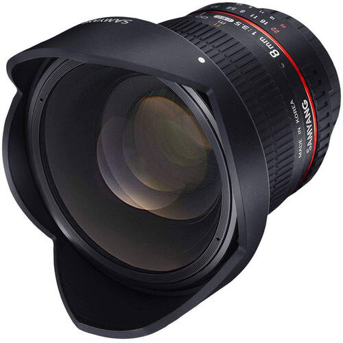 Samyang 8mm F3.5 Fisheye UMC II Camera Lens For Sony A APS-C - Black