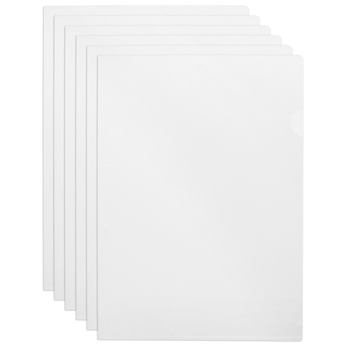 25PK Marbig PE Letter File A4 Document Organiser Folder - Clear