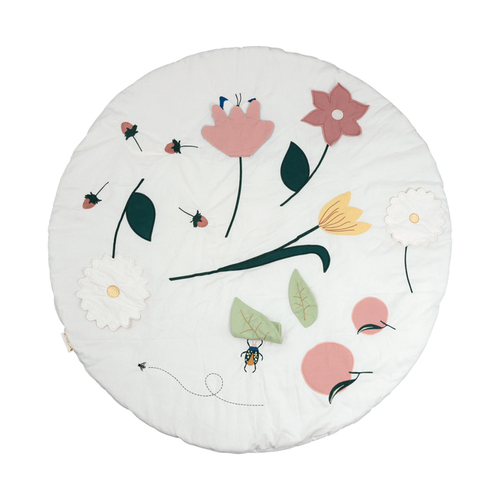 Fabelab Round Flower 100cm Cotton Activity Blanket Baby/Infant 0m+