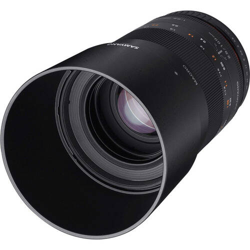 Samyang 100mm F2.8 Macro UMC II Lens For Fuji X Full Frame - Black