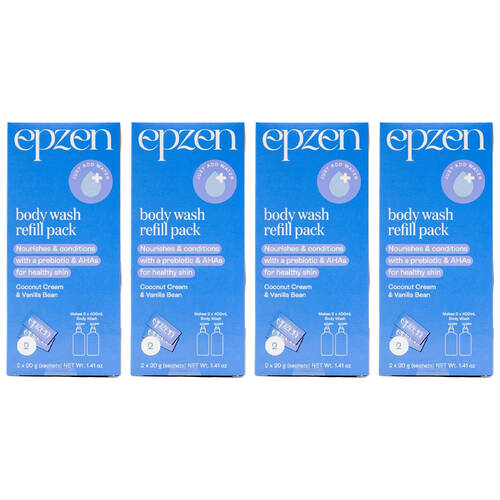 32pc Epzen 20g Body Wash Refill Pack Coconut Cream & Vanilla Bean