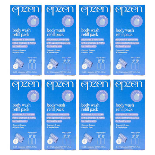 64pc Epzen 20g Body Wash Refill Pack Coconut Cream & Vanilla Bean