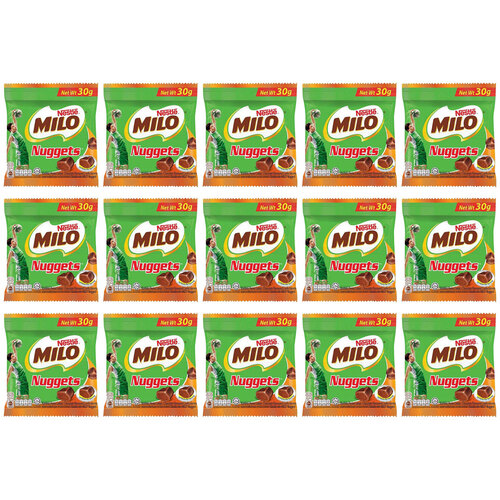 15PK Nestle Milo Nuggets Kids Sweet Chocolate Candy 25g Bag