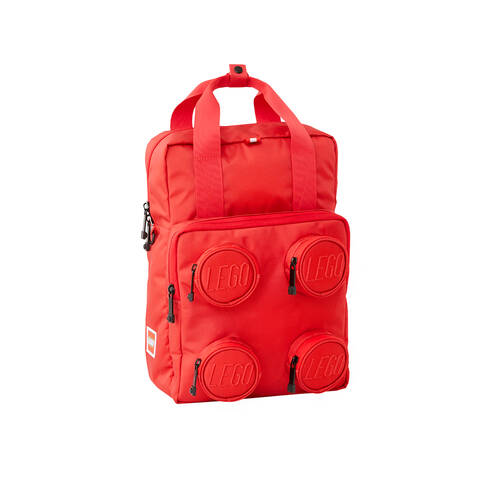 Lego Brick 2x2 Backpack School/Office Bag Unisex 37cm Bright Red