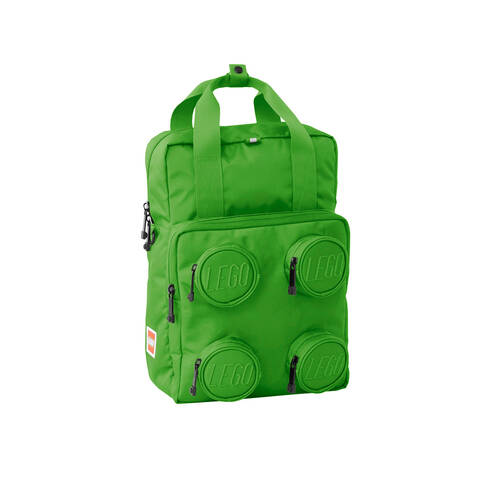 Lego Brick 2x2 Backpack School/Office Bag Unisex 37cm Bright Green